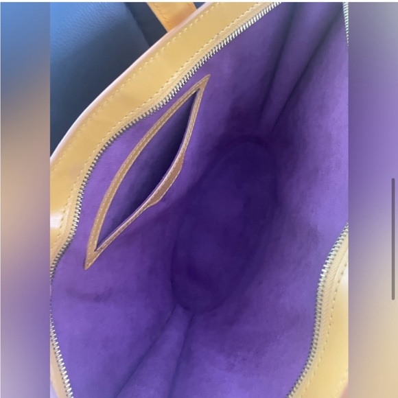 Authentic Louis Vuitton Yellow/Purple Epi Saint Jacques Hand Bag - Picture 6 of 8